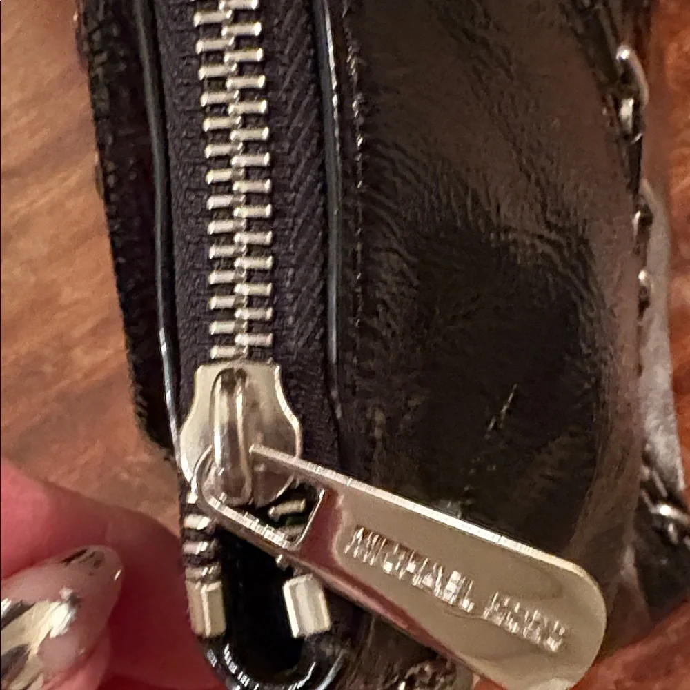 Michael Kors Sadie patent leather Black Satchel